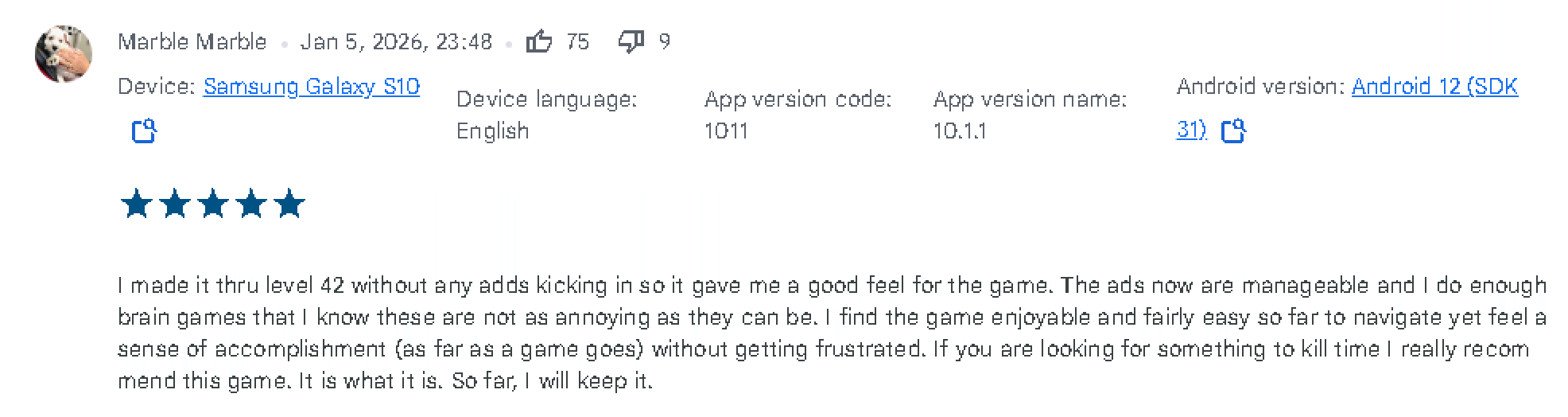 Player Review 3
